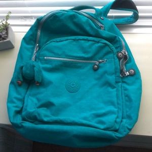 Kipling aqua backpack